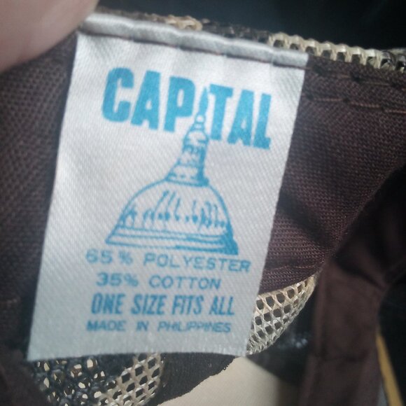 Deadstock Vintage Brooks Oil & Auto Parts Camouflage Rope Trucker Hat Cap - Picture 8 of 8